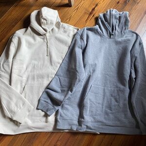Men’s Lot Of 2 Kohl’s Tek Gear Gray/Cream Hoodies NEW Size 4XB